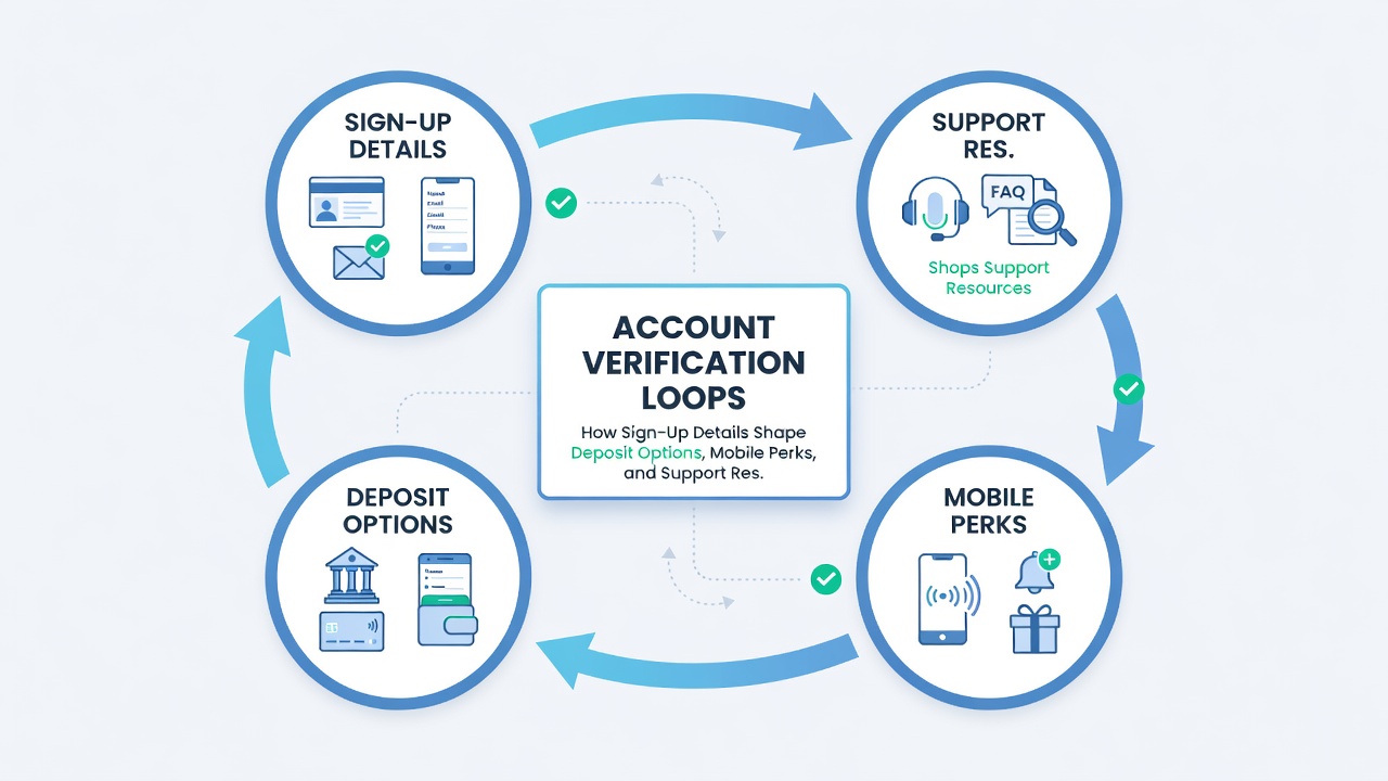 Mobile app interface displaying verified account perks and faster support response indicators