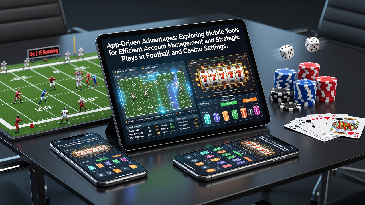 Mobile betting app interface showing account dashboard with football and casino options