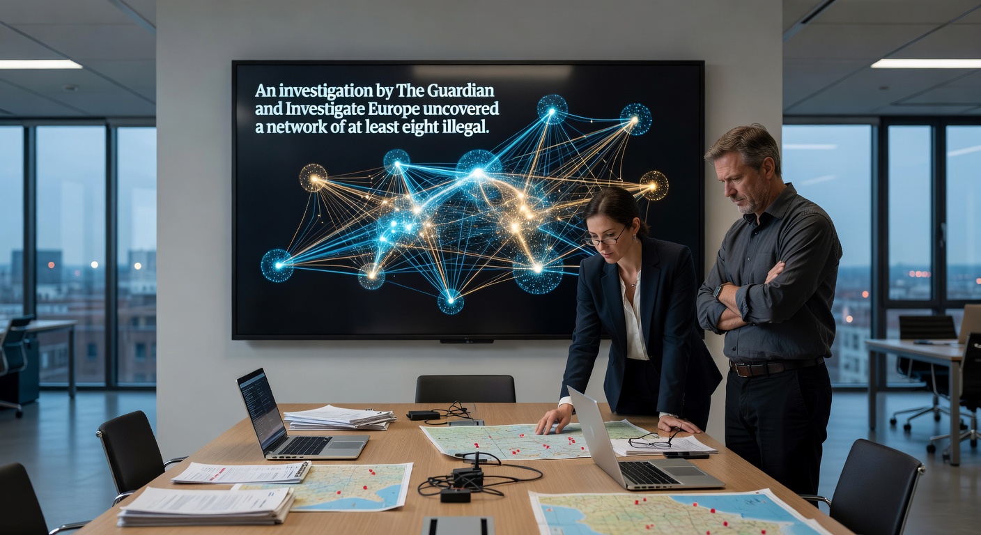 Infographic depicting teh growth of illegal UK gambling from 2% to 9% market share, with icons of offshore flags, AI bots, and warning symbols for scams and harms