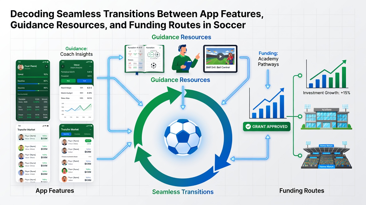 Mobile screen displaying funding options and guidance resources in racing and soccer apps