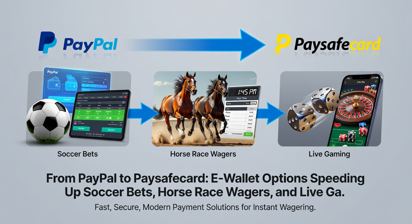 Close-up of a smartphone screen showing PayPal deposit confirmation during a live horse race bet, with Paysafecard voucher nearby