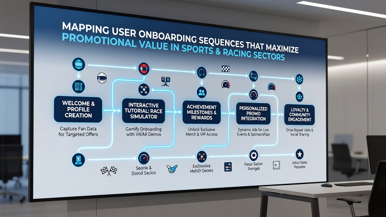 Screenshot of personalized onboarding dashboard highlighting sports and racing promotions