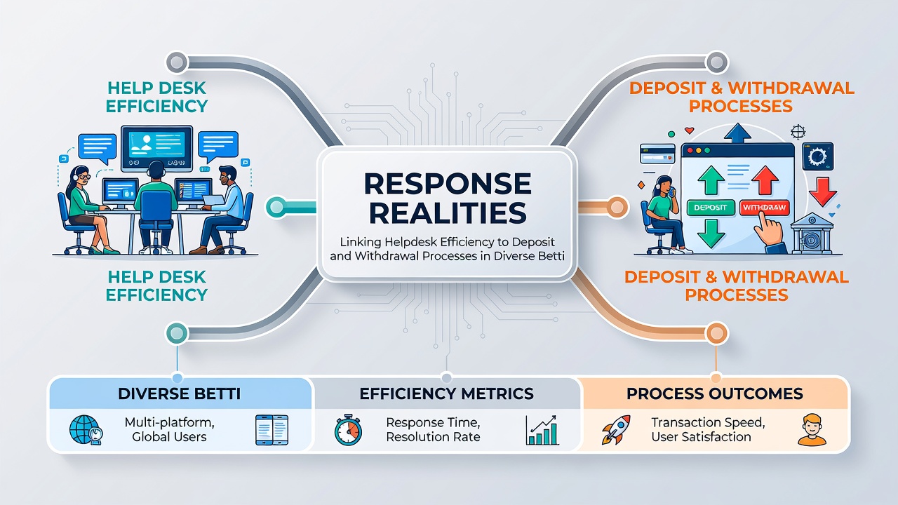 Support workflow diagram showing deposit verification and withdrawal approval steps