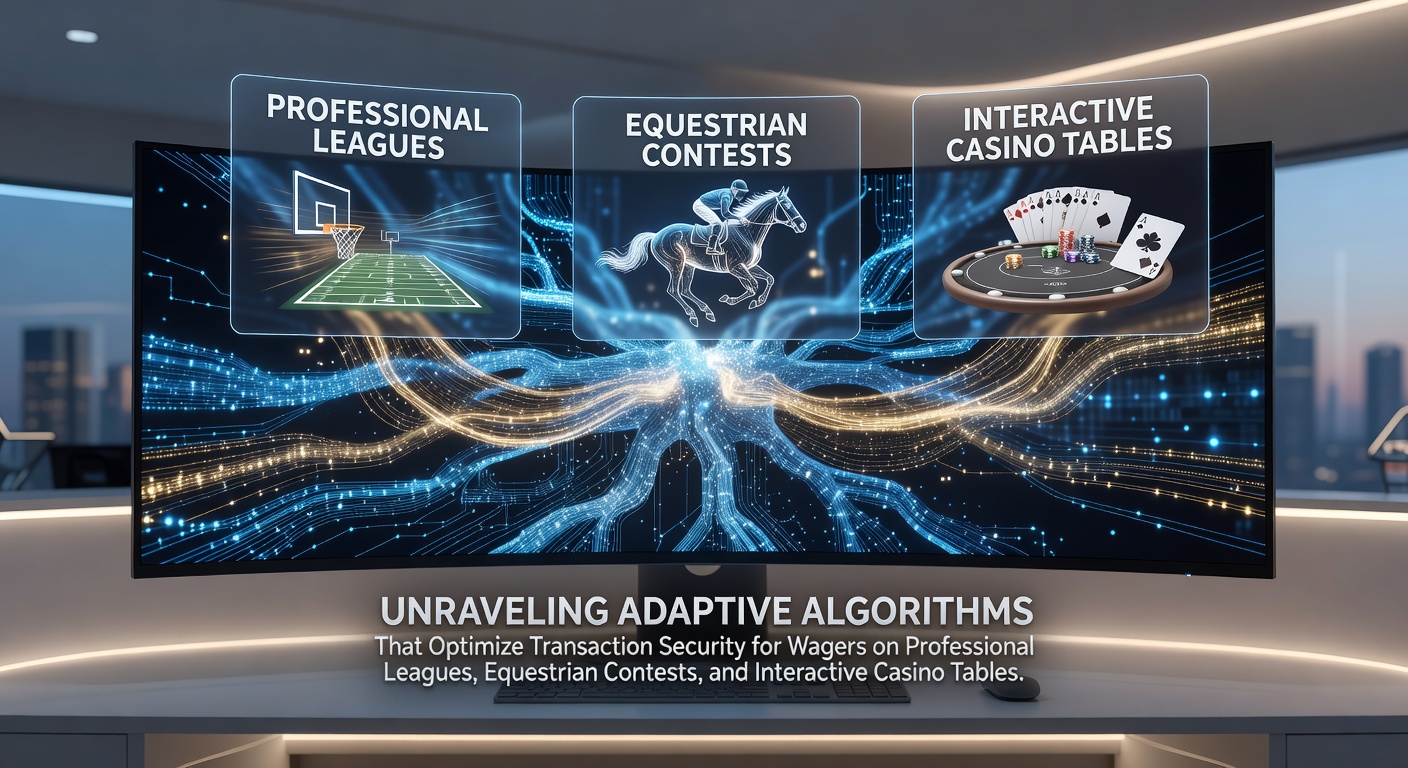 Illustration of adaptive algorithms securing digital transactions in sports and casino betting environments
